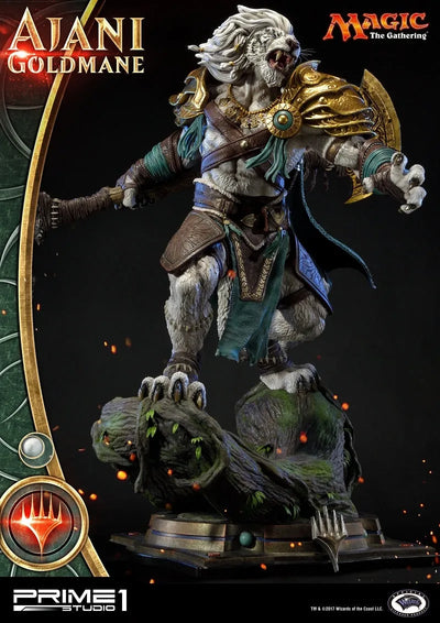 Magic: The Gathering - Ajani Goldmane - Premium Masterline PMMTG-02 (Prime 1 Studio)ㅤ – Prime 1 Studio – ActionFigureBrasil — ângulo diferente