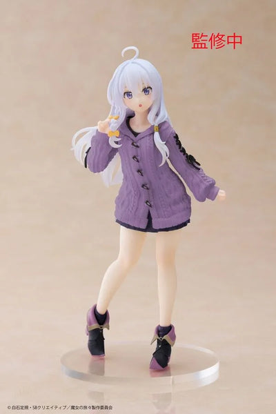 Majo no Tabitabi - Elaina - Coreful Figure - Knit Sweater Ver., Renewal (Taito)ㅤ – Taito – ActionFigureBrasil — detalhe do produto