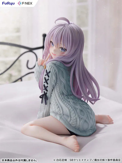 Majo no Tabitabi - Elaina - F:Nex - 1/7 - Knit ver., Repaint Blue (FuRyu)ㅤ – FuRyu – ActionFigureBrasil — ângulo diferente