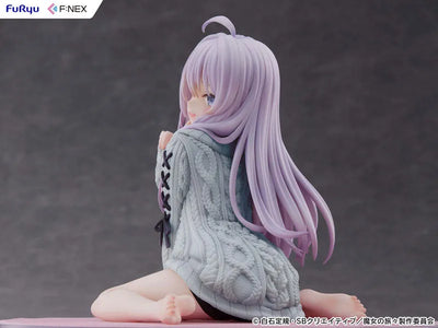 Majo no Tabitabi - Elaina - F:Nex - 1/7 - Knit ver., Repaint Blue (FuRyu)ㅤ – FuRyu – ActionFigureBrasil — ambientada