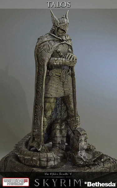 [Mamegyorai Limited Distribution] The Elder Scrolls V: Skyrim - Shrine of Talos 1/6 Statueㅤ – Gaming Heads – ActionFigureBrasil — com base expositora