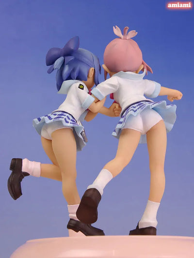 Manabi Straight! - Manami Amamiya & Mika Inamori White School Swimsuit Ver.ㅤ – Puella Magi Madoka Magica – ActionFigureBrasil — close