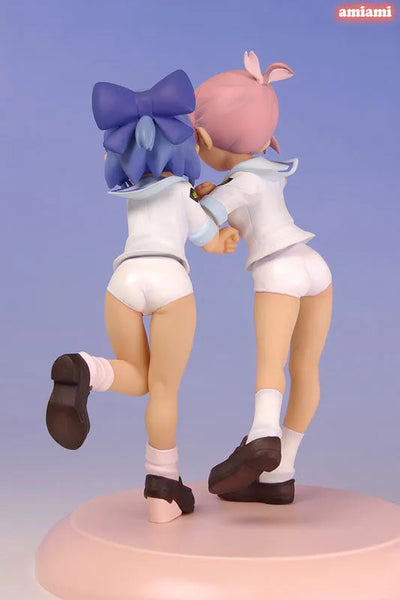 Manabi Straight! - Manami Amamiya & Mika Inamori White School Swimsuit Ver.ㅤ – Puella Magi Madoka Magica – ActionFigureBrasil — iluminação de estúdio