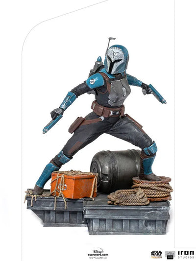 Mandalorian Statue "Battle Diorama Series" 1/10 Bo-Katan Kryzeㅤ – Iron Studios – ActionFigureBrasil