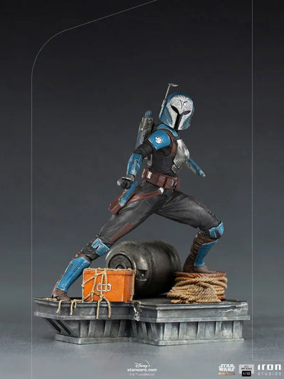 Mandalorian Statue "Battle Diorama Series" 1/10 Bo-Katan Kryzeㅤ – Iron Studios – ActionFigureBrasil — ângulo diferente