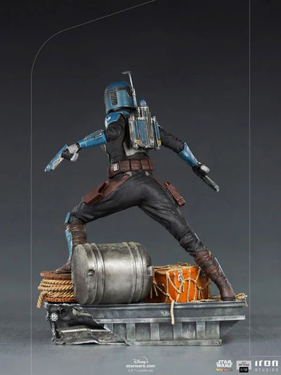 Mandalorian Statue "Battle Diorama Series" 1/10 Bo-Katan Kryzeㅤ – Iron Studios – ActionFigureBrasil — close