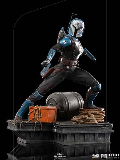 Mandalorian Statue "Battle Diorama Series" 1/10 Bo-Katan Kryzeㅤ – Iron Studios – ActionFigureBrasil — ângulo diferente