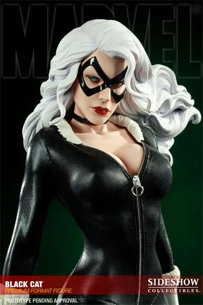 Marvel - 1/4 Scale Premium Figure: Black Catㅤ – Sideshow Collectibles – ActionFigureBrasil — close