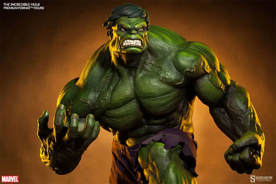 Marvel 1/4 Scale Premium Figure Incredible Hulkㅤ – Sideshow Collectibles – ActionFigureBrasil — ângulo diferente