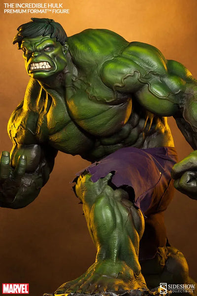 Marvel 1/4 Scale Premium Figure Incredible Hulkㅤ – Sideshow Collectibles – ActionFigureBrasil — close