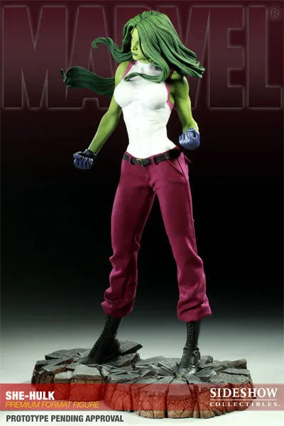 Marvel - 1/4 Scale Premium Figure: She-Hulkㅤ – Sideshow Collectibles – ActionFigureBrasil