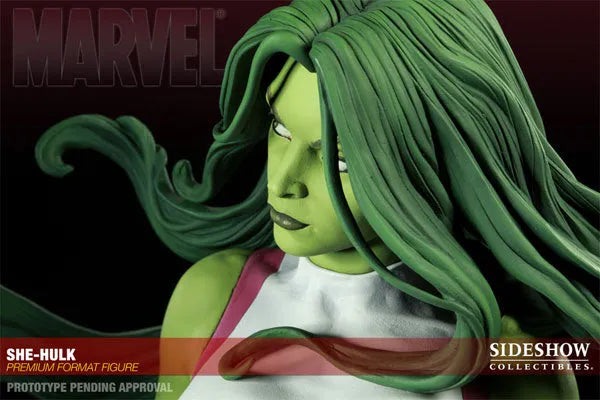 Marvel - 1/4 Scale Premium Figure: She-Hulkㅤ – Sideshow Collectibles – ActionFigureBrasil