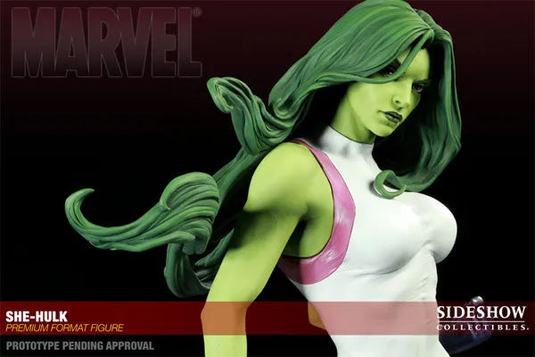 Marvel - 1/4 Scale Premium Figure: She-Hulkㅤ – Sideshow Collectibles – ActionFigureBrasil