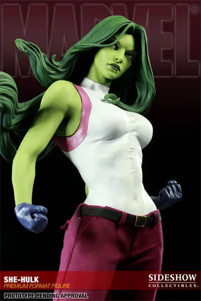 Marvel - 1/4 Scale Premium Figure: She-Hulkㅤ – Sideshow Collectibles – ActionFigureBrasil