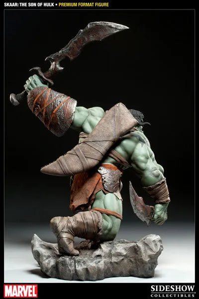 Marvel 1/4 Scale Premium Figure - Skaar Son of Hulkㅤ – Sideshow Collectibles – ActionFigureBrasil — embalagem