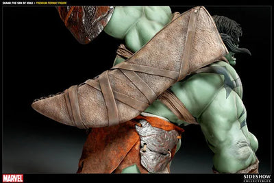 Marvel 1/4 Scale Premium Figure - Skaar Son of Hulkㅤ – Sideshow Collectibles – ActionFigureBrasil — iluminação de estúdio