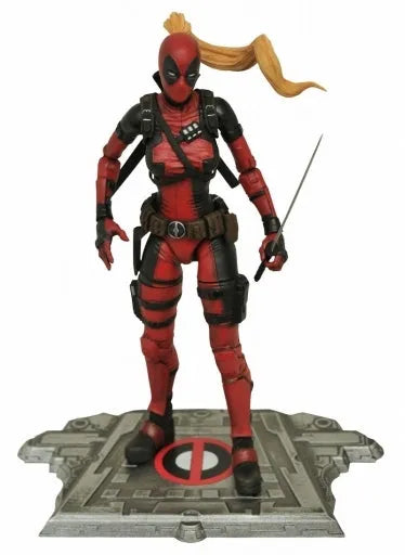 "Marvel Comics" Action Figure - Marvel Select: Lady Deadpoolㅤ – Diamond Select Toys – ActionFigureBrasil