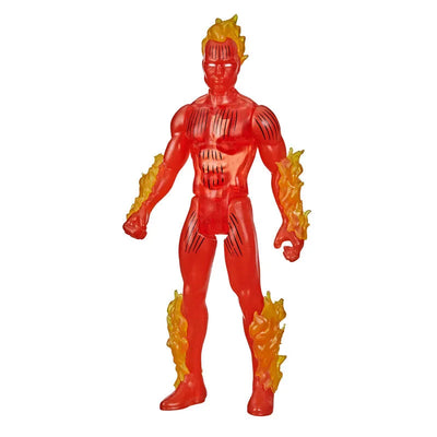"Marvel Comics" "Marvel Legend RETRO" 3.75 Inch, Action Figure #06 Human Torchㅤ – Hasbro – ActionFigureBrasil