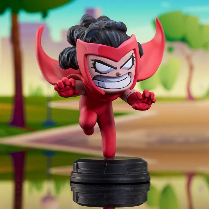 Marvel Comics / Scarlet Witch Animated Mini Statueㅤ – Diamond Select Toys – ActionFigureBrasil