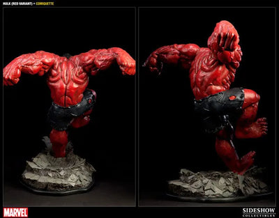 Marvel Comiquette: Red Hulkㅤ – Sideshow Collectibles – ActionFigureBrasil — ângulo diferente