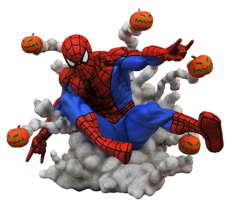 Marvel Gallery / Marvel Comics: Pumpkin Bomb Spider-Man Wall-Mount PVC Statueㅤ – Diamond Select Toys – ActionFigureBrasil
