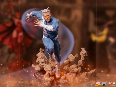 Marvel Iron Studios Statue "Battle Diorama, Series" 1/10 Scale Quicksilver [Comic]ㅤ – Iron Studios – ActionFigureBrasil — detalhe do produto