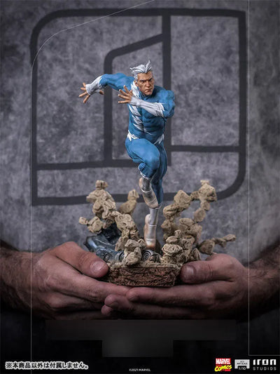 Marvel Iron Studios Statue "Battle Diorama, Series" 1/10 Scale Quicksilver [Comic]ㅤ – Iron Studios – ActionFigureBrasil — close