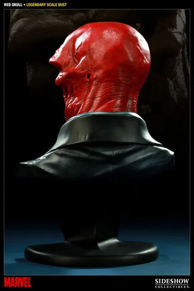Marvel Legendary Scale Bust Red Skull From "Captain America"ㅤ – Sideshow Collectibles – ActionFigureBrasil — ângulo diferente