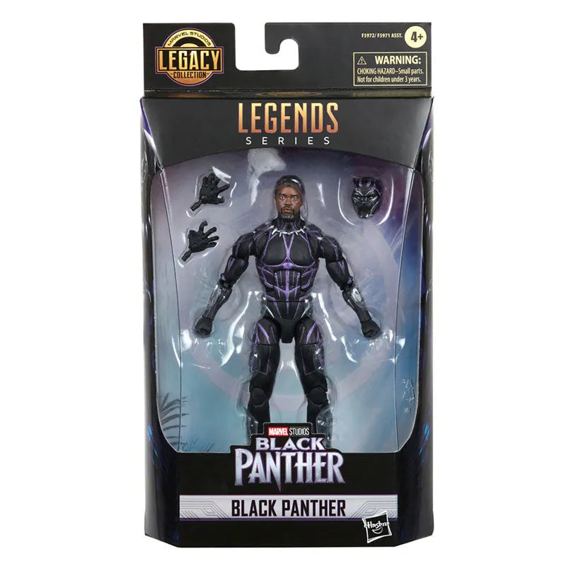 Marvel - Marvel Legends: 6 Inch Action Figure - MCU Series / Legacy Collection: Black Panther [Movie / Black Panther]ㅤ – Hasbro – ActionFigureBrasil
