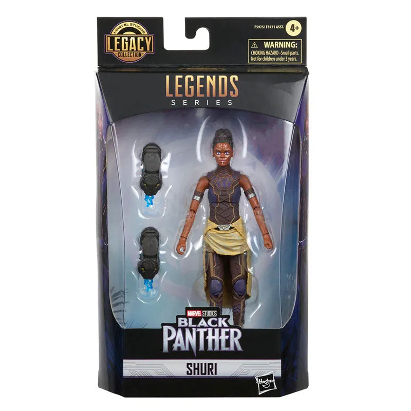 Marvel - Marvel Legends: 6 Inch Action Figure - MCU Series / Legacy Collection: Shuri [Movie / Black Panther]ㅤ – Hasbro – ActionFigureBrasil