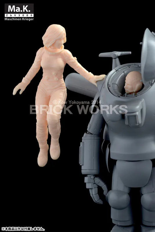 Maschinen Krieger - Ma.K.UP! MUS-19 - Mercenary Force Female Space Pilot (B) - 1/20 - Floating Low Gravity Aerobic Environment (Brick Works)ㅤ – Brick Works – ActionFigureBrasil