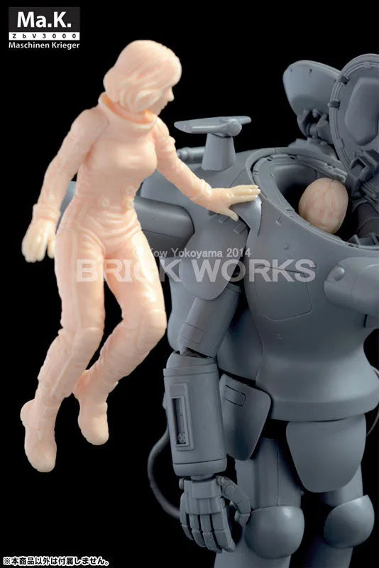 Maschinen Krieger - Ma.K.UP! MUS-19 - Mercenary Force Female Space Pilot (B) - 1/20 - Floating Low Gravity Aerobic Environment (Brick Works)ㅤ – Brick Works – ActionFigureBrasil