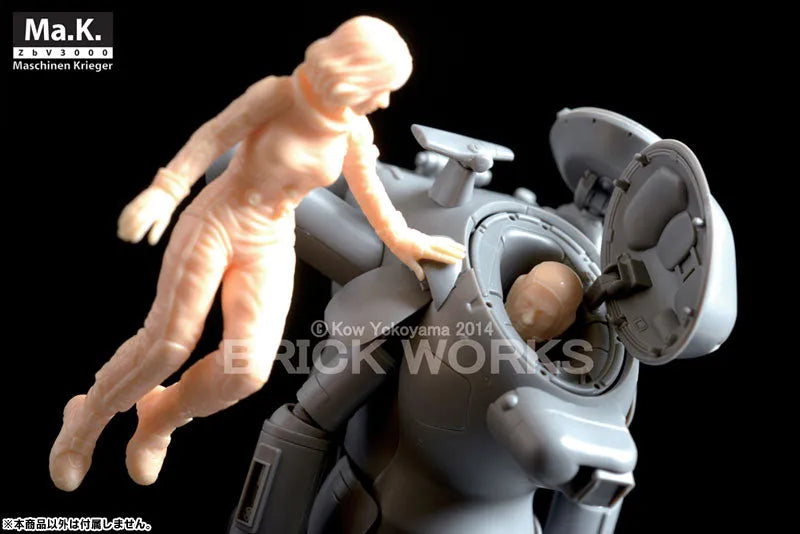 Maschinen Krieger - Ma.K.UP! MUS-19 - Mercenary Force Female Space Pilot (B) - 1/20 - Floating Low Gravity Aerobic Environment (Brick Works)ㅤ – Brick Works – ActionFigureBrasil