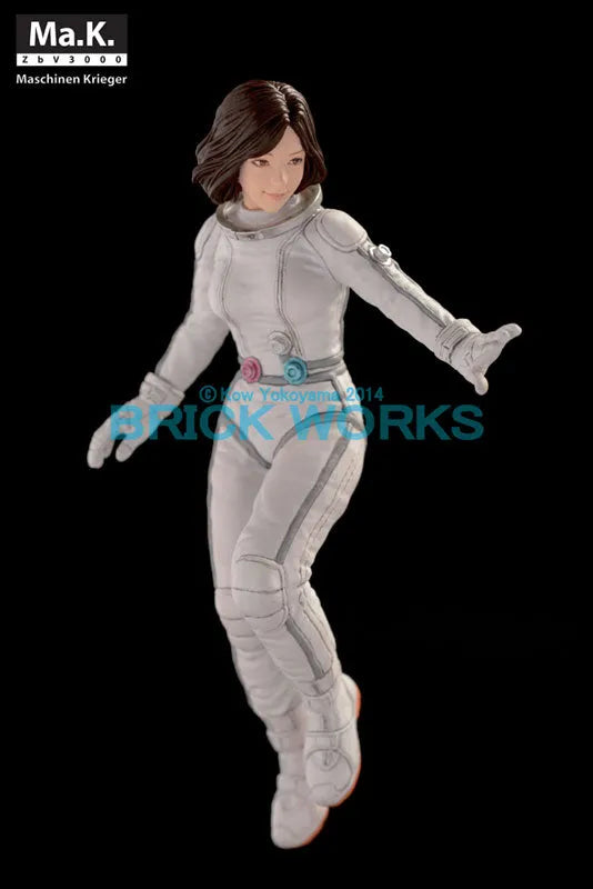Maschinen Krieger - Ma.K.UP! MUS-19 - Mercenary Force Female Space Pilot (B) - 1/20 - Floating Low Gravity Aerobic Environment (Brick Works)ㅤ – Brick Works – ActionFigureBrasil