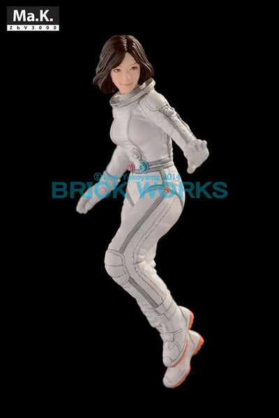 Maschinen Krieger - Ma.K.UP! MUS-19 - Mercenary Force Female Space Pilot (B) - 1/20 - Floating Low Gravity Aerobic Environment (Brick Works)ㅤ – Brick Works – ActionFigureBrasil — ângulo diferente