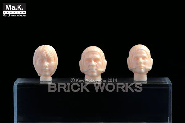 Maschinen Krieger Mercenary Male & Female Head Parts Space Stye 1/20 Assembly Kitㅤ – Brick Works – ActionFigureBrasil