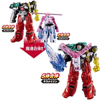 Mashin Sentai Kirameiger Kirameiger Robot Series 01 Mashin Gattai DX Kirameijin Setㅤ – Bandai – ActionFigureBrasil — detalhe do produto
