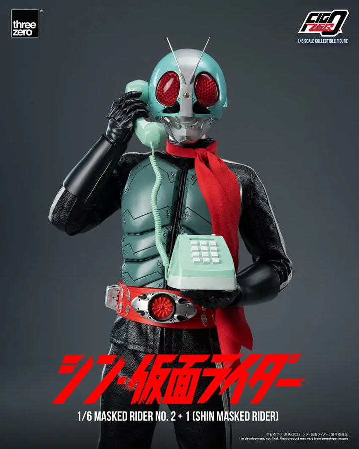 Masked Rider No.2+1 (SHIN MASKED RIDER) – Threezero – ActionFigure Brasil
