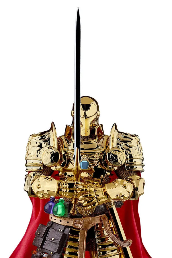 Medieval Knight Iron Man (Golden) - LIMITED EDITION: 700 – Beast Kingdom – ActionFigure Brasil — acessórios