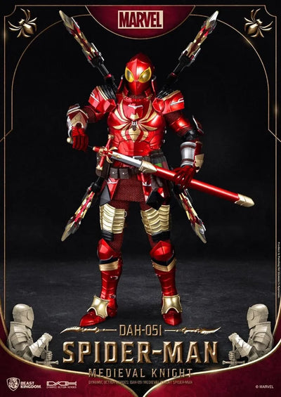 Medieval Knight Spider-Man – Beast Kingdom – ActionFigure Brasil — com base expositora