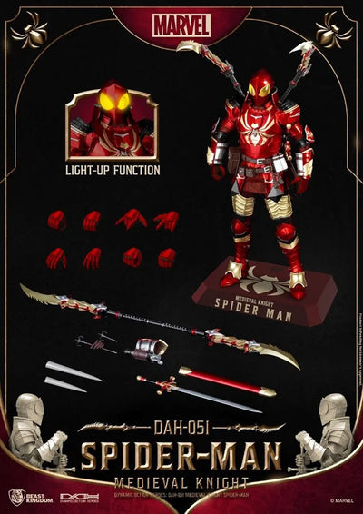 Medieval Knight Spider-Man – Beast Kingdom – ActionFigure Brasil — acessórios