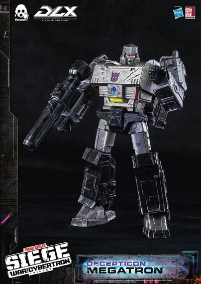 Megatron DLX – Threezero – ActionFigure Brasil — com base expositora