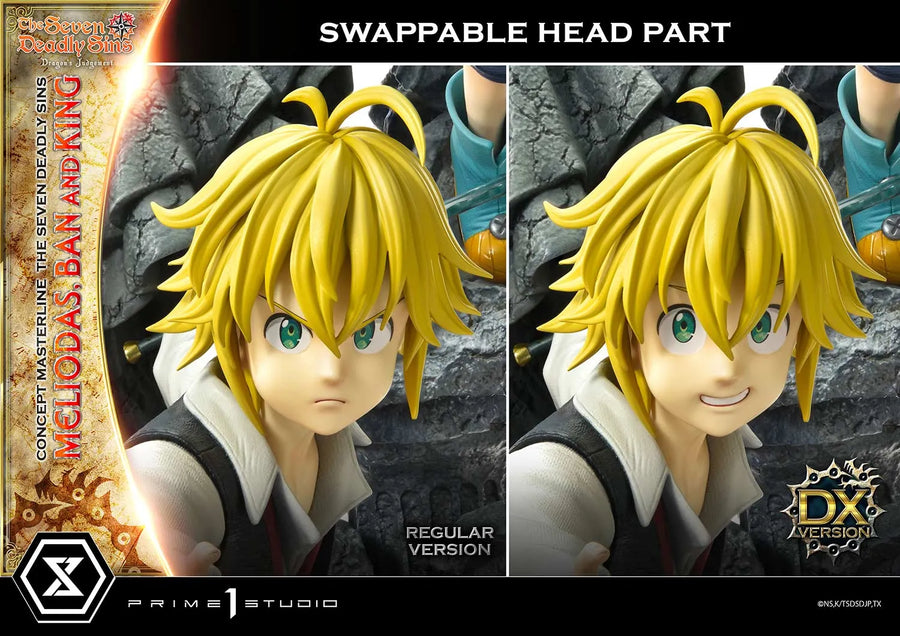 Meliodas, Ban and King (Deluxe Bonus Version) The Seven Deadly Sins – Prime1Studio – ActionFigure Brasil