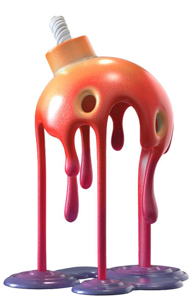 Melting Bomb (Infrared Edition) - LIMITED EDITION – Mighty Jaxx – ActionFigure Brasil