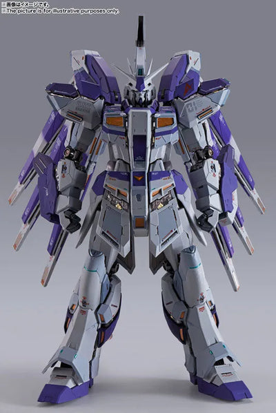 METAL BUILD Hi-v Gundam "Mobile Suit Gundam: Char's Counterattack Beltorchika's Children"ㅤ – Bandai Spirits – ActionFigureBrasil — com base expositora
