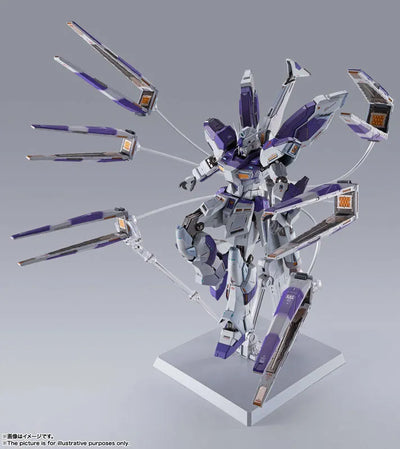 METAL BUILD Hi-v Gundam "Mobile Suit Gundam: Char's Counterattack Beltorchika's Children"ㅤ – Bandai Spirits – ActionFigureBrasil — ângulo diferente