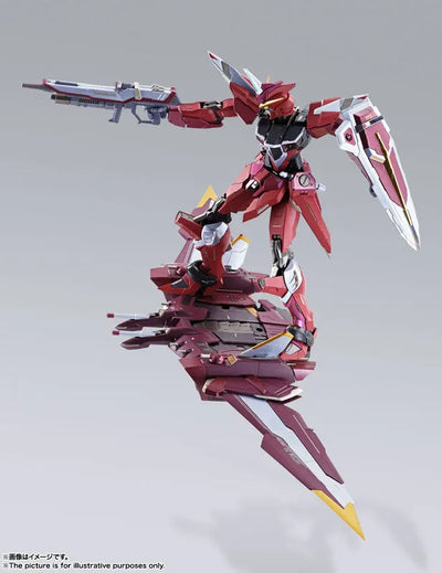 METAL BUILD Justice Gundam "Mobile Suit Gundam SEED"ㅤ – Bandai Spirits – ActionFigureBrasil — ângulo diferente