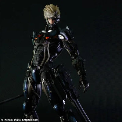 Metal Gear Rising: Revengeance - Raiden - Play Arts Kai - Black Armour ver. (Square Enix)ㅤ – Square Enix – ActionFigureBrasil — detalhe do produto