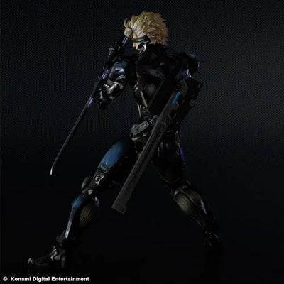 Metal Gear Rising: Revengeance - Raiden - Play Arts Kai - Black Armour ver. (Square Enix)ㅤ – Square Enix – ActionFigureBrasil — ambientada