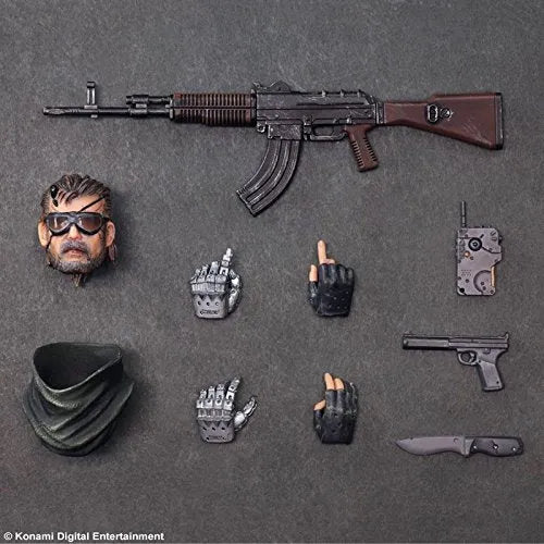 Metal Gear Solid V: The Phantom Pain - Naked Snake - Play Arts Kai - Splitter ver. (Square Enix)ㅤ – Square Enix – ActionFigureBrasil